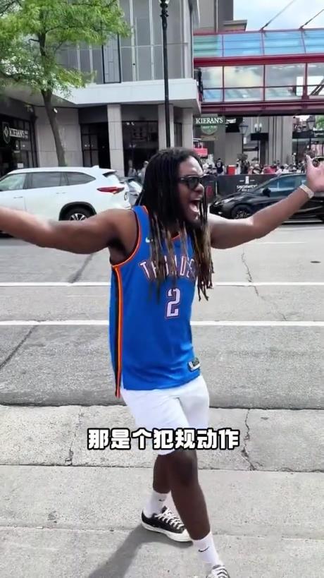 有點抽象！外國網友模仿SGA在場上的精彩表現